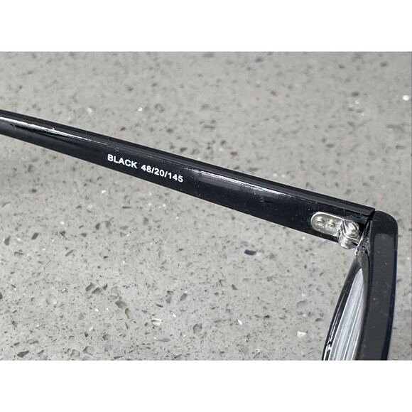 MODERN OPTICAL COSMO PLASTIC EYEGLASSES Frames ONLY 48-20-145 BLACK full rim - Picture 7 of 11